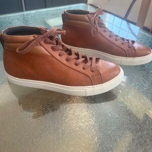 Alfani Jetsen lace-up leather sneakers. Men's 9